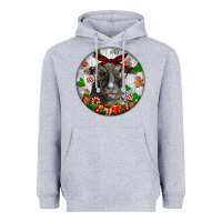 Heather Grey christmas dorper sheep Heavyweight Hoodie - LillyAllenDesigns