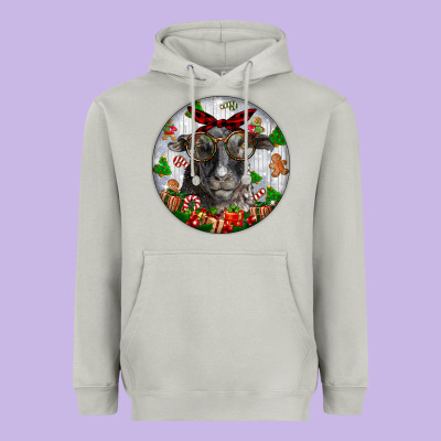 Christmas Dorper Sheep Heavyweight Hoodie Designed By Lillyallendesigns