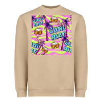 Mushroom hello summer and beer seamless pattern Heavyweight Sweatshirt - BundleAndBundleShop