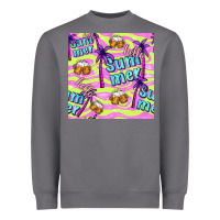 Storm hello summer and beer seamless pattern Heavyweight Sweatshirt - BundleAndBundleShop