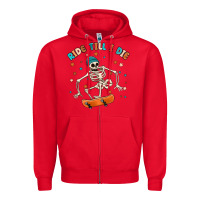 Red ride till i die Zipper Hoodie - MaliasSmallBusiness