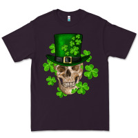 Plum st. patrick's day skull Premium Tee - RanaPortraitStore
