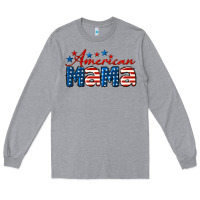 Heather Grey American Mama Long Sleeve Tee - LillyAllenDesigns