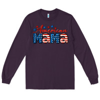 Plum American Mama Long Sleeve Tee - LillyAllenDesigns