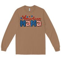 Toasted Coconut American Mama Long Sleeve Tee - LillyAllenDesigns