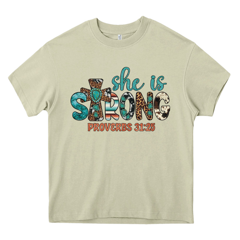She Is Strong Heavy Core Tee by Artiststas | Teevron