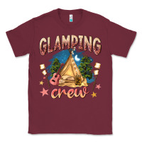 Burgundy glamping crew Classic Tee - NancyCooperArtShop