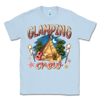 Dusty Blue glamping crew Classic Tee - NancyCooperArtShop