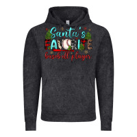Vintage Black santa s favorite baseball player Vintage Hoodie - JahusDesignShop