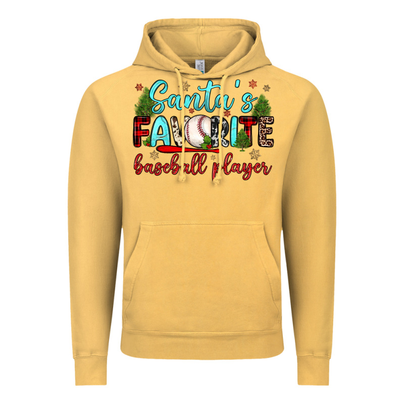 Santa S Favorite Baseball Player Vintage Hoodie by JahusDesignShop | Teevron