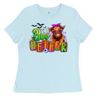 Baby Blue Boo Heifer baby Cow Ladies Tee - RanaPortraitStore