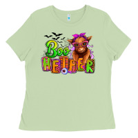 Matcha Boo Heifer baby Cow Ladies Tee - RanaPortraitStore