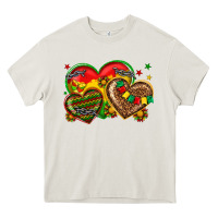 Cream juneteenth heart Heavy Core Tee - texasbilliewilder