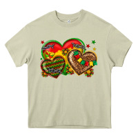 Mossy juneteenth heart Heavy Core Tee - texasbilliewilder
