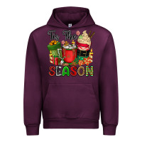 Mauve Wine tis the season Urban Hoodie - CowGirlArtShop