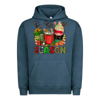 Pigment Midnight Navy tis the season Urban Hoodie - CowGirlArtShop