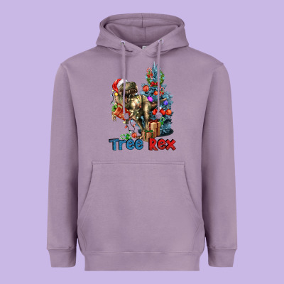Tree Rex T-rex Heavyweight Hoodie Designed By Lillyallendesigns