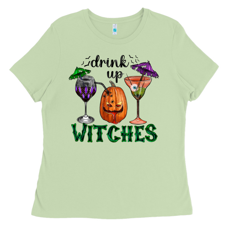 Drink Up Witches Halloween Ladies Tee by RanaPortraitStore | Teevron