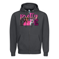 Smoke pretty dope afro woman Zipper Hoodie - NancyCooperArtShop