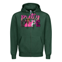 Sports Green pretty dope afro woman Zipper Hoodie - NancyCooperArtShop