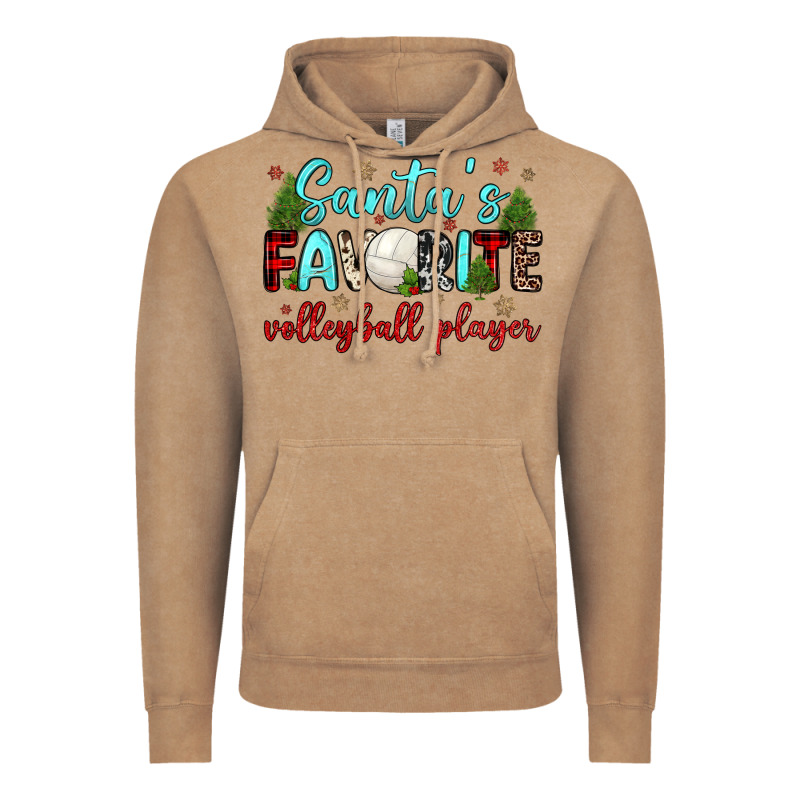 Santa S Favorite Volleyball Player Vintage Hoodie by JahusDesignShop | Teevron