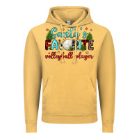 Vintage Mustard santa s favorite volleyball player Vintage Hoodie - JahusDesignShop