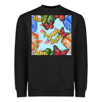 Summer And Leaf Seamless Pattern Heavyweight Sweatshirt | Teevron