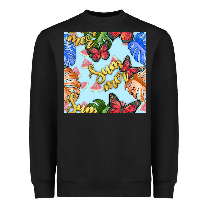 Summer And Leaf Seamless Pattern Heavyweight Sweatshirt by BundleAndBundleShop | Teevron