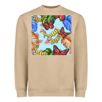 Mushroom summer and leaf seamless pattern Heavyweight Sweatshirt - BundleAndBundleShop