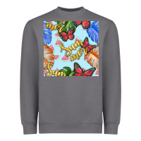 Storm summer and leaf seamless pattern Heavyweight Sweatshirt - BundleAndBundleShop
