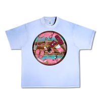 Grape Ice nurse round earrings Urban Heavy Tee - BundleAndBundleShop