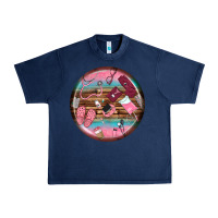 Navy nurse round earrings Urban Heavy Tee - BundleAndBundleShop