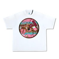 White nurse round earrings Urban Heavy Tee - BundleAndBundleShop