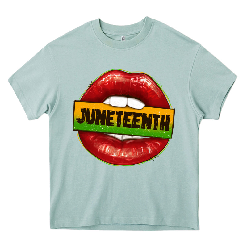 Juneteenth Lips Heavy Core Tee by texasbilliewilder | Teevron