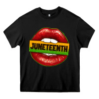 Black juneteenth lips Heavy Core Tee - texasbilliewilder
