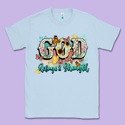 God Is My Refugee And Strength Classic Tee Designed By Nancycooperartshop