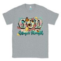 Heather Grey god is my refugee and strength Classic Tee - NancyCooperArtShop