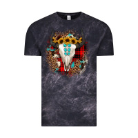 Cloud Black bullskull christmas Vintage Tee - JahusDesignShop