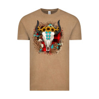 Vintage Coffee bullskull christmas Vintage Tee - JahusDesignShop