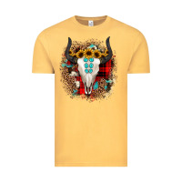 Vintage Mustard bullskull christmas Vintage Tee - JahusDesignShop