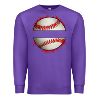 Purple personalized baseball Premium Sweatshirt - Artiststas