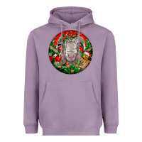 Lavender christmas rambouillet sheep Heavyweight Hoodie - LillyAllenDesigns