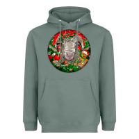 Sage christmas rambouillet sheep Heavyweight Hoodie - LillyAllenDesigns