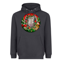 Smoke christmas rambouillet sheep Heavyweight Hoodie - LillyAllenDesigns