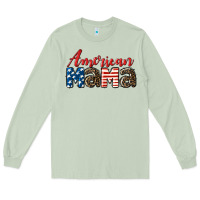 Matcha Western American Mama Long Sleeve Tee - LillyAllenDesigns