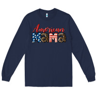 Navy Western American Mama Long Sleeve Tee - LillyAllenDesigns