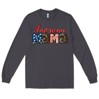 Smoke Western American Mama Long Sleeve Tee - LillyAllenDesigns