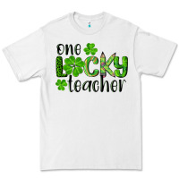 White st. Patrick's day one lucky teacher Premium Tee - RanaPortraitStore