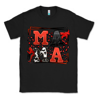 Black Wrestling mama red and black Classic Tee - LillyAllenDesigns
