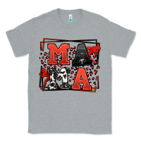 Heather Grey Wrestling mama red and black Classic Tee - LillyAllenDesigns
